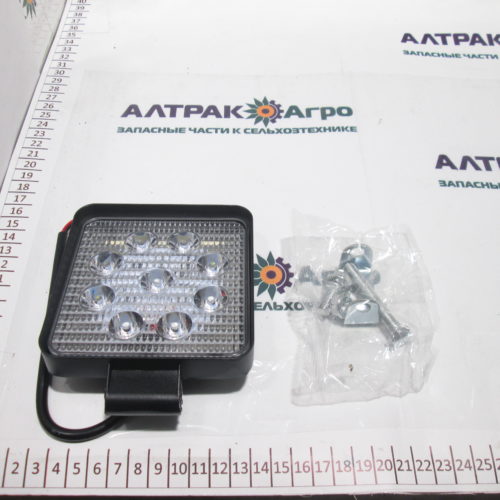 Фара п/т 9 диодов квадр. AE27S-9LED-28HC направленный свет 27W (12/24V)
