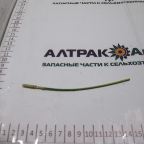 Контакт штыревой (папа) ПВ614 6.3мм с проводом L=120мм,S=0,75мм